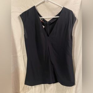 Stella McCartney navy silk blouse